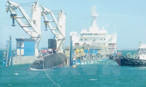 Tàu ngầm lớp Kilo thứ 5 đã vào vịnh Cam Ranh an toàn